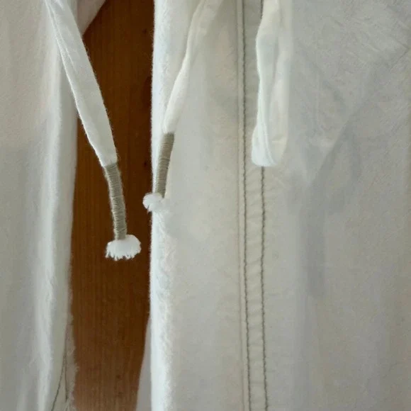 We The Free People Marten Cotton Oxford Top in White Size Small - Picture 12 of 16